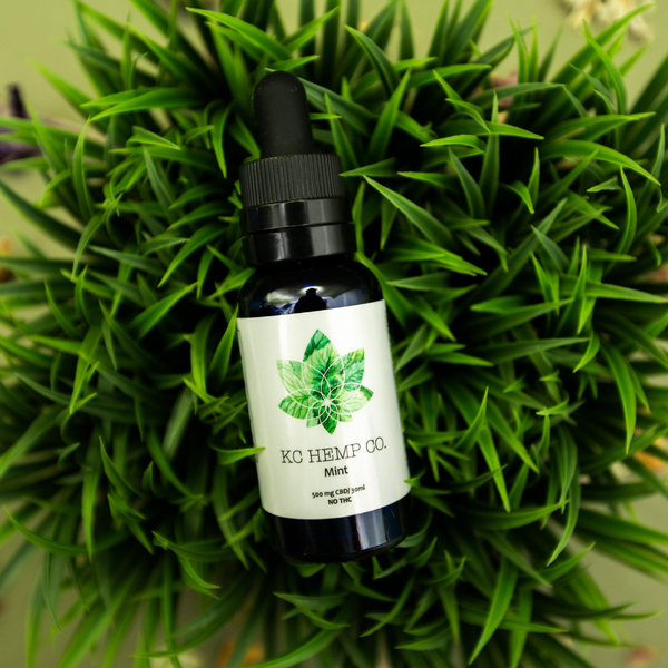 Organic CBD Oil Tincture | THC Free | Mint Flavor - KC Hemp Co.®